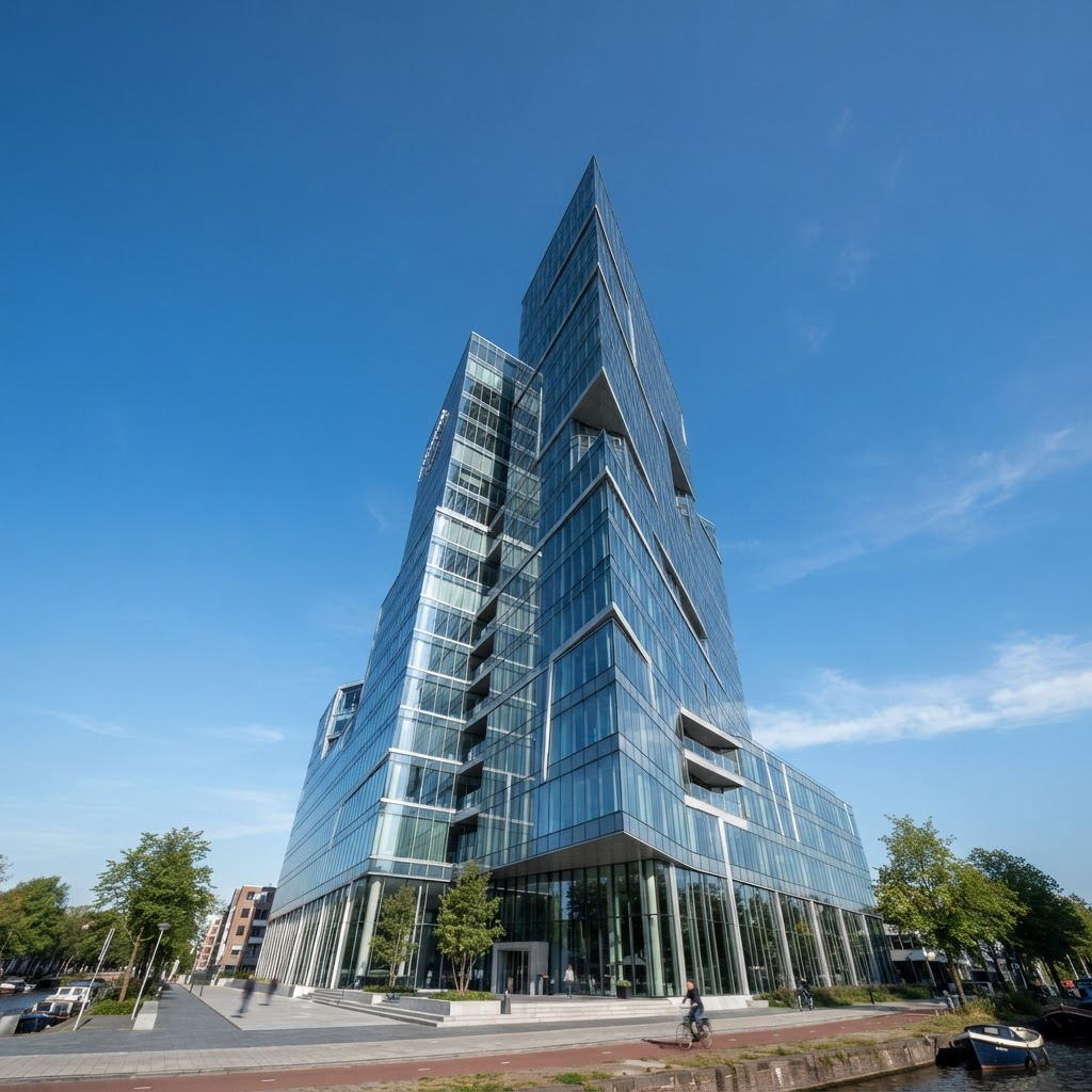 Modern corporate office building
